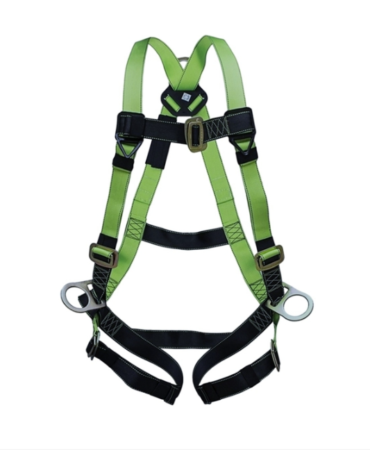 3 ring full body harness with 6 ft lanyard